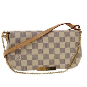 LOUIS VUITTON Damier Azur Favorit PM Shoulder Bag N41277